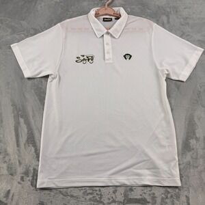 Howler Bros Mesh Polo Men's Large White Salty Fly Performance Fishing Activewear